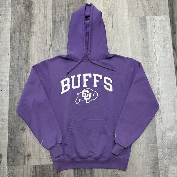 VTG University Of Colorado Hoodie Y2K Pastel Purple CU Buffs College Champion S - Picture 1 of 5